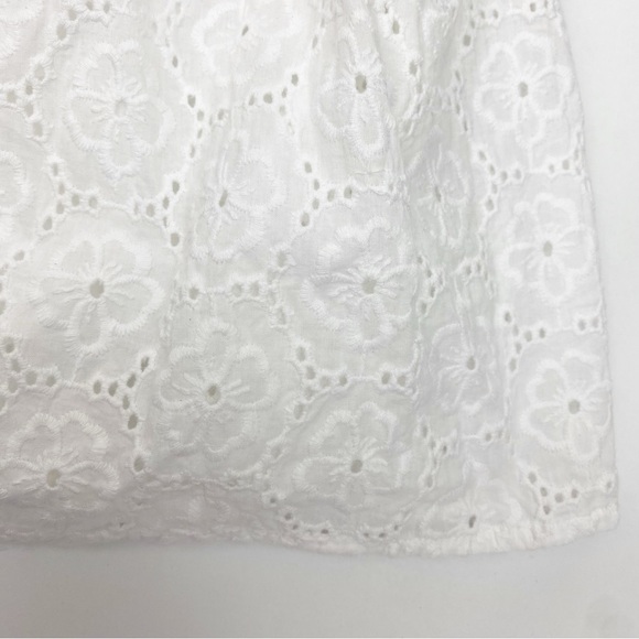 Roller Rabbit Janae Tiered Eyelet Lace Ruffle Tassel Dress Boho Beach White - Picture 11 of 14